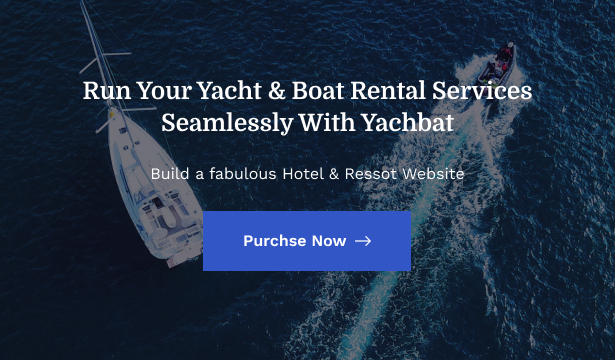 Yachbat – Yacht & Boat Rental WordPress Theme