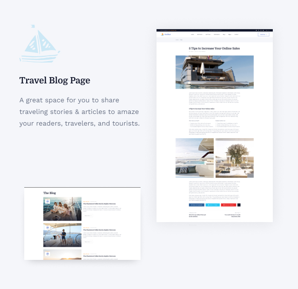 Yachbat - Boat & Yacht Trip WordPress Theme