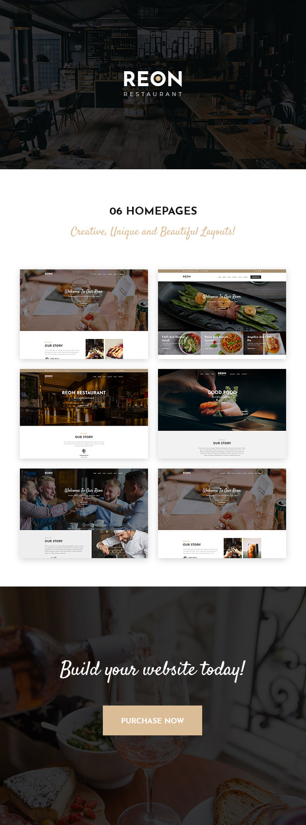 Reon - Tema de WordPress para restaurantes